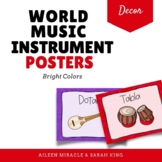 World Music Instrument Posters {Bright Colors}