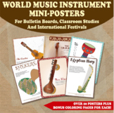 World Music Instrument Posters For Bulletin Boards, Classr