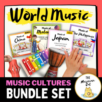 Preview of World Music Mega Teaching Bundle - Musical Cultures of Japan, China and more!