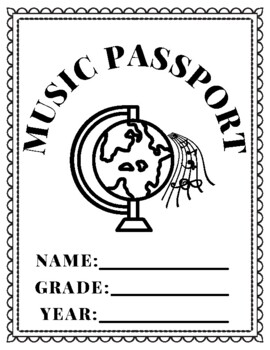 Free United States Passport Cover Coloring Page