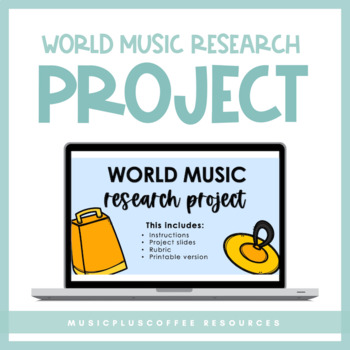 Preview of World Music Research Project for Google Slides™ | Distance Learning