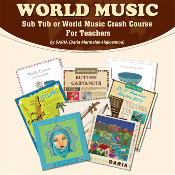 Preview of World Music Sub Tub or Crash Course for Teachers
