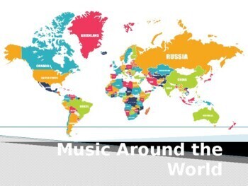 Preview of World Music Unit - 22 Countries! (readings and clips for high engagement!)