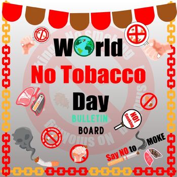 Preview of World No Tobacco Day bulletin board element