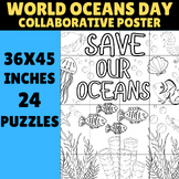 World Oceans Day Collaborative Poster | 36x45 Inches, 24 P