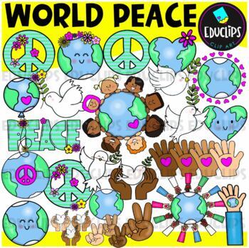 Preview of World Peace Clip Art Set {Educlips Clipart}