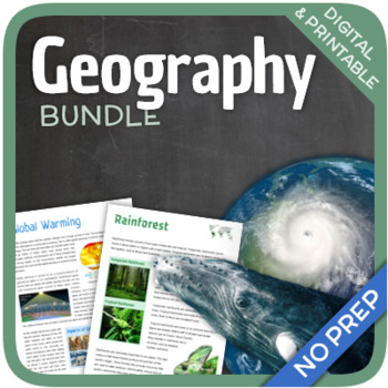 Preview of Geography Bundle (Nature, Oceans, Ecosystems, and Natural Disasters)