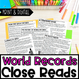 World Records Close Reads