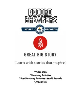 Preview of World Records.  - Great Big Story video lesson and activities. ESL. EFL.