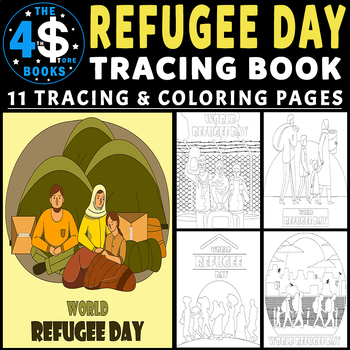 World Refugee Day Tracing And Coloring Pages For Kids - 12 Sheets