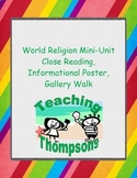 World Religion Close Readings, Poster Instructions, and Ga