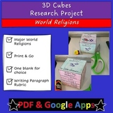 World Religions 3D Cube Project