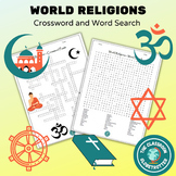 World Religions Crossword Puzzle and Word Search