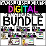 World Religions Digital Interactive Notebook Bundle Google Drive