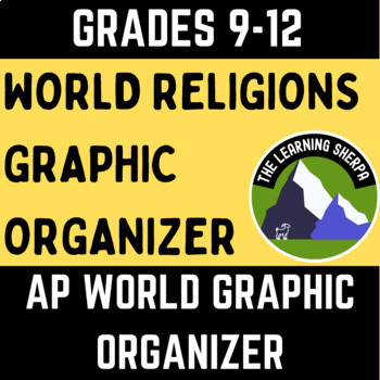 Preview of World Religions Graphic Organizer Social Studies Graphic Organizer