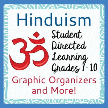 Preview of World Religions HINDUISM Research Project Graphic Organizers PRINT, TPT DIGITAL