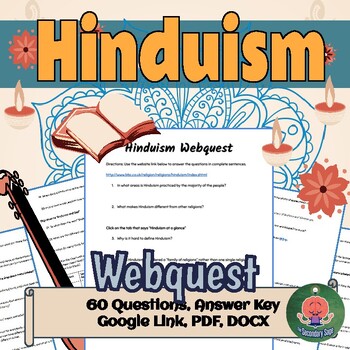 Preview of World Religions: Hinduism Webquest: Caste System, Dharma, etc