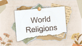 World Religions Introduction Activity