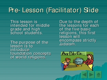 Preview of World Religions Introduction and Judaism Basics PowerPoint