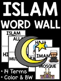 World Religions Islam Printable Illustrated Word Wall