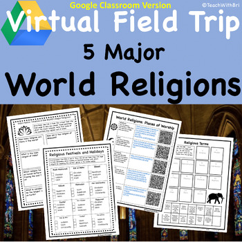 Preview of World Religions Lesson Virtual Field Trip for Google Classroom