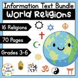 World Religions Mega Pack || Information Text Reading Comp