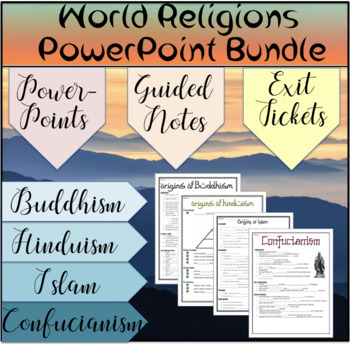 Preview of World Religions PowerPoint Bundle