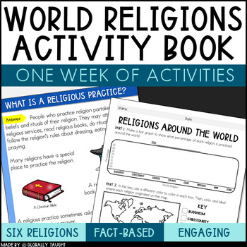 Preview of World Religions Activities with World Religions Activity Book