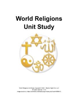 Preview of World Religions Unit Study