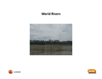 Preview of World Rivers. Reader. PPTx presentation and lesson materials.