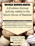 World Series Math- Enrichment Problem Solving Activity (Di