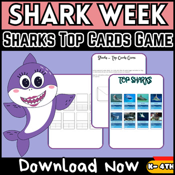 World Shark Week - Sharks Top Cards Game by Mind Mingle