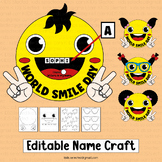 World Smile Day Name Craft Writing Activities Art Bulletin