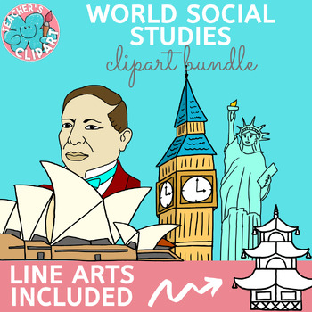 Preview of World Social Studies clip art {Bundle} over 500 graphics