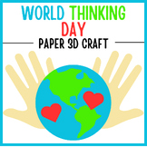World Thinking Day 3D Paper Craft Globe In Hands | Craft A