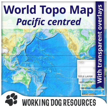 Preview of World Topographic Map Pacific-centered