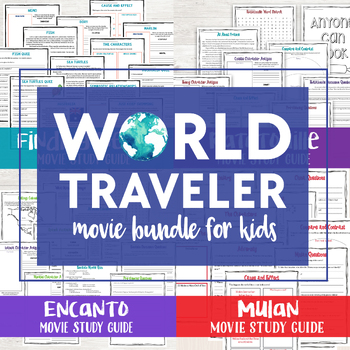 Preview of World Traveler Movie Bundle for Kids