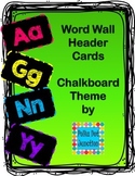 World Wall Header Cards - Chalkboard Theme