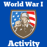 World War 1 | 3rd 4th 5th 6th 7th Grade | Task Card Activity