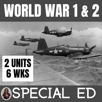 Preview of World War 1 & World War 2 activities History Special Education European History