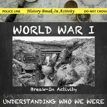 Preview of World War 1 Digital Break Out DBQ Activity