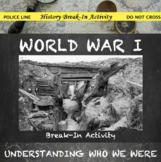 World War 1 Digital Break Out DBQ Activity