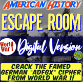 World War 1 DIGITAL Escape Room | German "ADFGX" WW1 Ciphe