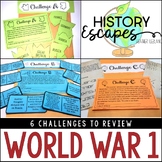 World War 1 Escape Room Activity, Causes of WW1, Battles of WW2