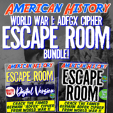 World War 1 Escape Room BUNDLE German "ADFGX" | Digital Wo