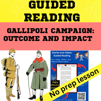 Preview of World War 1  - Gallipoli Campaign Outcome and Impact Guided Reading Worksheet