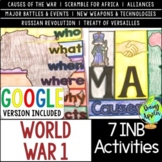 World War 1 Interactive Notebook Activities (WW1, WWI) | I