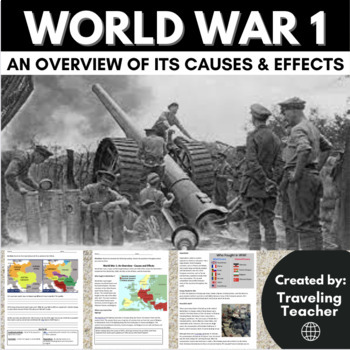 Preview of World War 1: Introduction & Overview: Reading Passages, Comprehension Activities