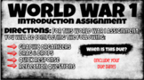 World War 1 Introductory Presentation & Assignment (Distan