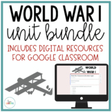 World War 1 Unit Plan and Worksheets with Interactive Notes